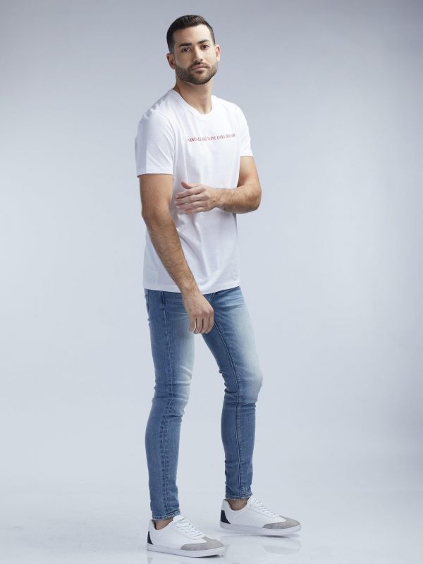 MARTIN ג’ינס סקיני בהיר משופשף