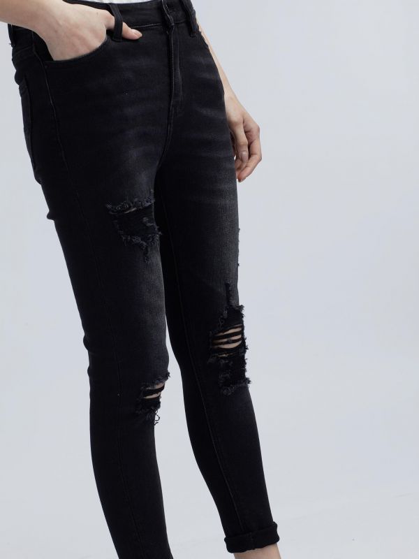 ג’ינס בויפרנד קרעים פתוחים MONA