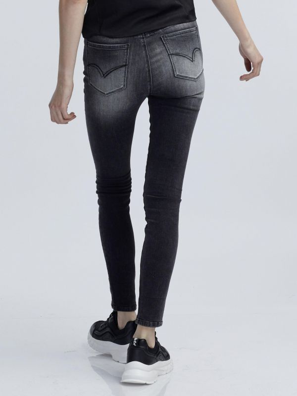 ג’ינס שחור משופשף LOLA