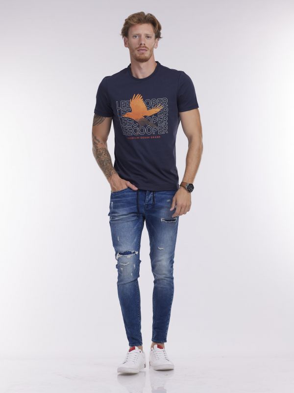 ג’ינס ג’וג משופשף עם קרע