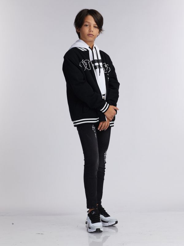 ג’ינס כתמי צבע שחור