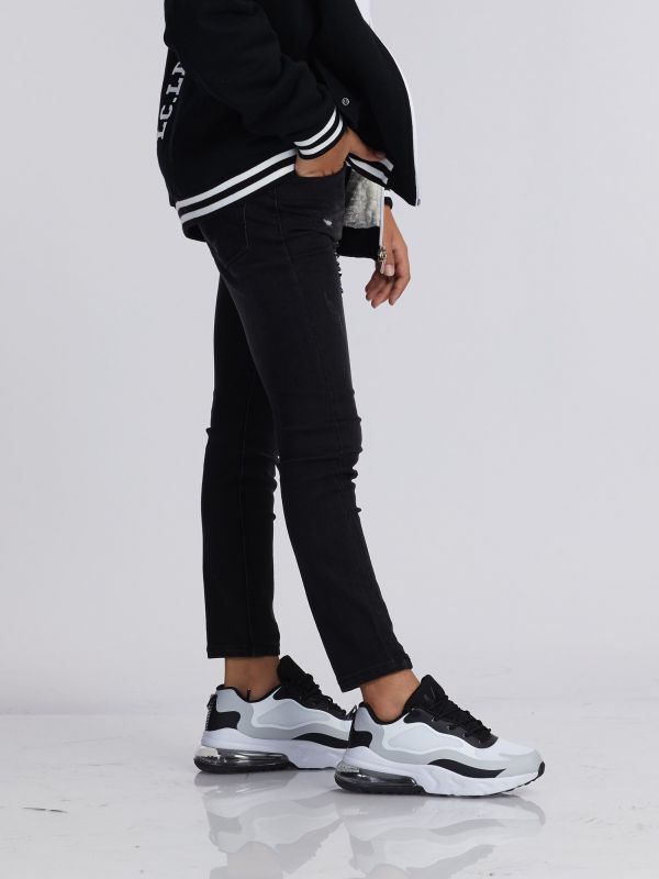 ג’ינס כתמי צבע שחור