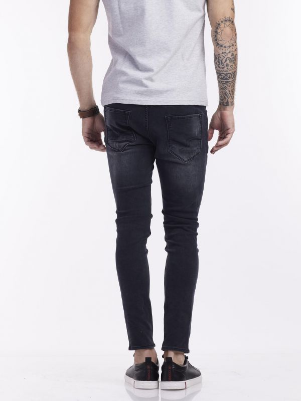 ג’ינס ג’וג אפור גזרת סקיני