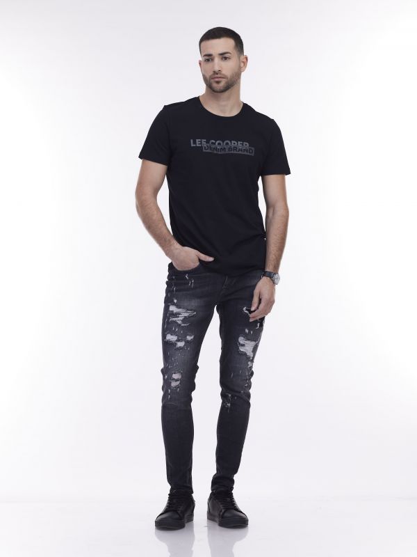 ג’ינס DAMAGE שחור