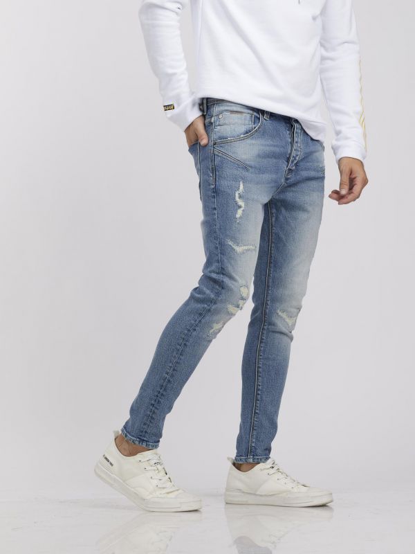 ג’ינס COLIN כחול משופשף