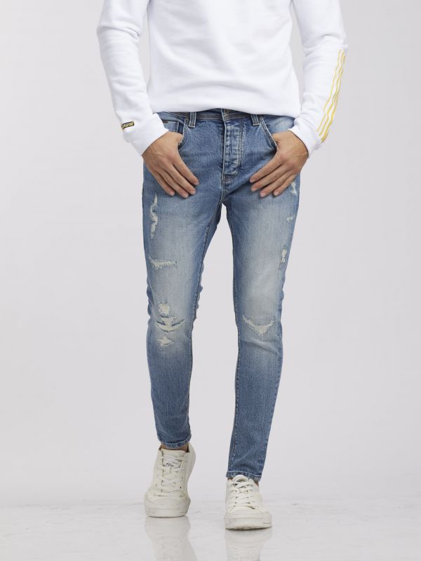 ג’ינס COLIN כחול משופשף