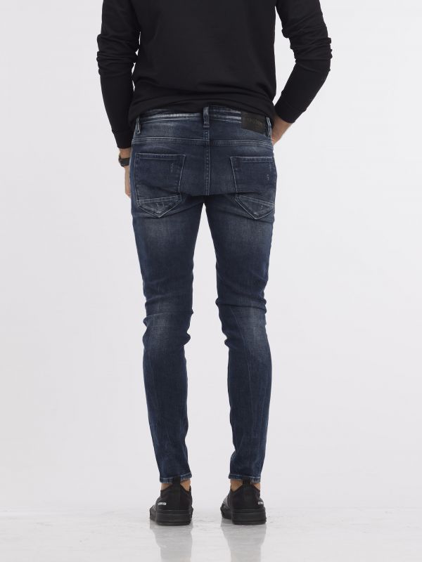 מכנסי ג’ינס MARTIN כחול עם קרעים לגברים