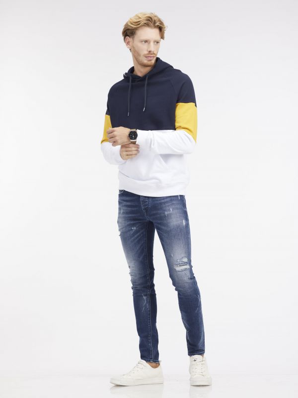 מכנסי ג’ינס MARTIN כחול בהיר עם קרעים לגברים