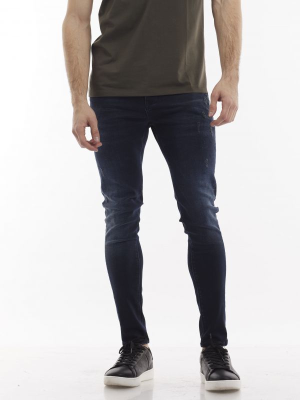 ג’ינס סקיני כחול שחור MARTIN