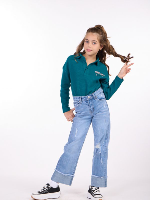 חולצת וופל מעוצבת