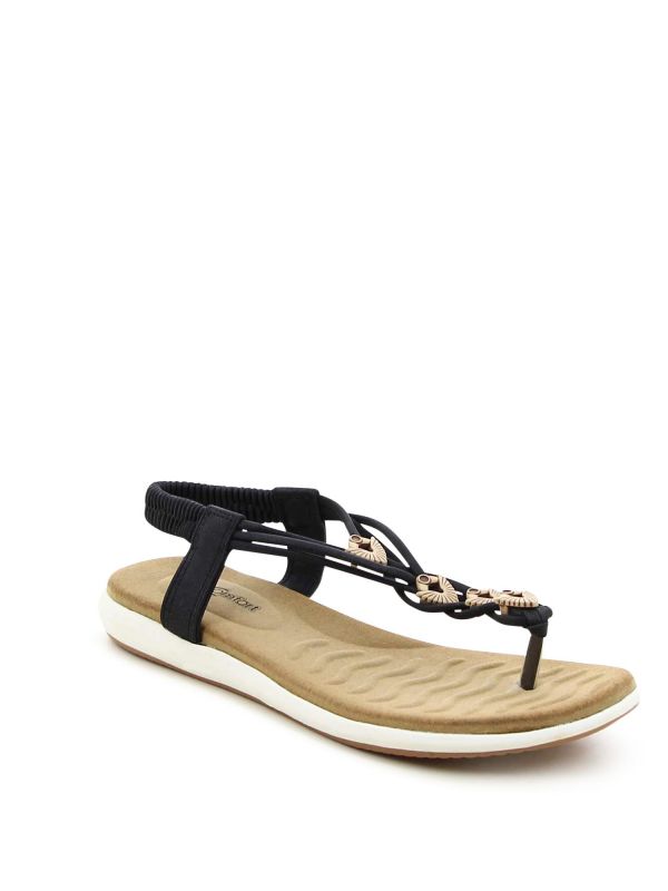 סנדלי אצבע קלועים עם לבבות