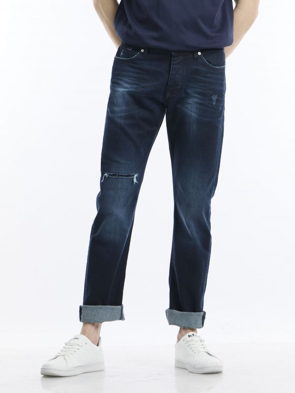 ג’ינס כחול עם קרע ROOK