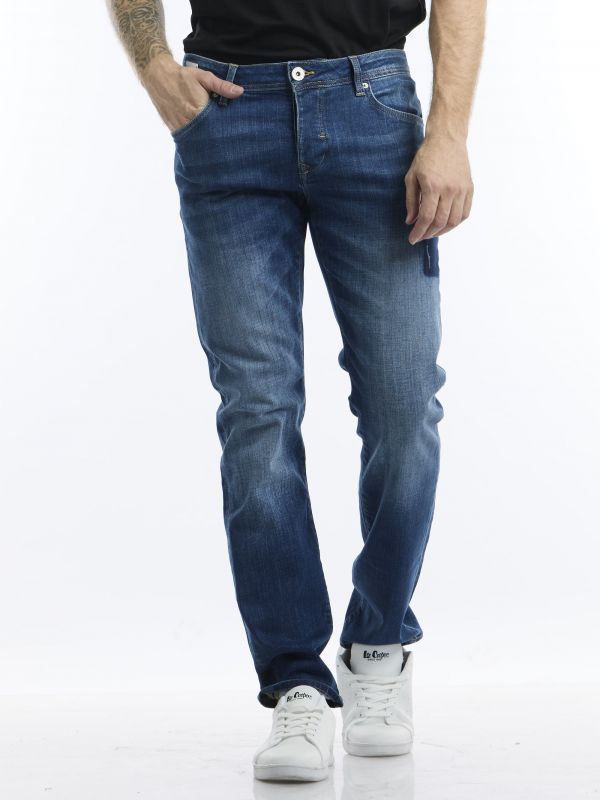 ג’ינס ROOK כחול משופשף