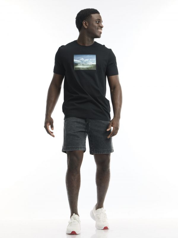 ג’ינס ברמודה ג’וג שחור