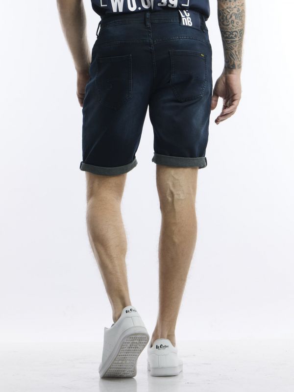 ג’ינס ברמודה כחול שחור
