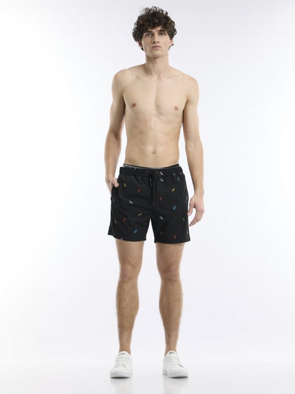 בגד ים מעוצב עם הדפס צבעוני