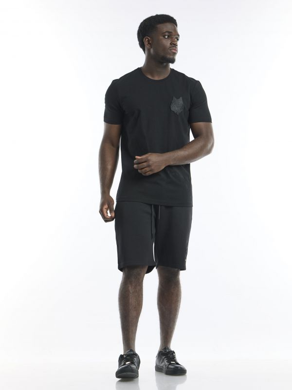 חולצת טי עם הדפס זאב