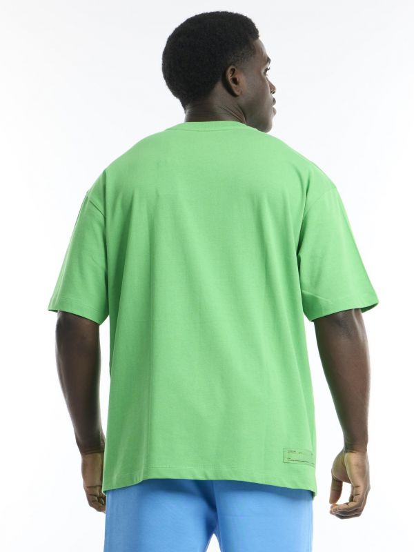 טי שירט קצרה עם הדפס נאון LN:DN