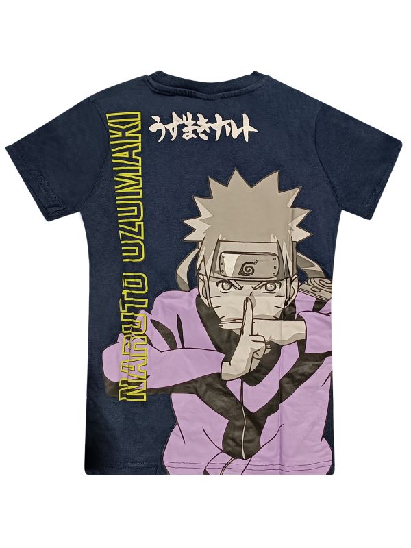 טי שירט לילדים עם הדפס אנימה דו צדדי