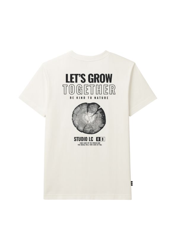 חולצת טי  אופנתית עם הדפס אחורי