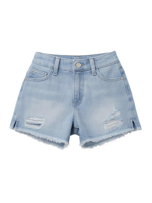 ג’ינס קצר בהיר עם פרנזים