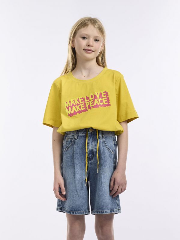 חולצת שלושת רבעי עם שרוך לקשירה