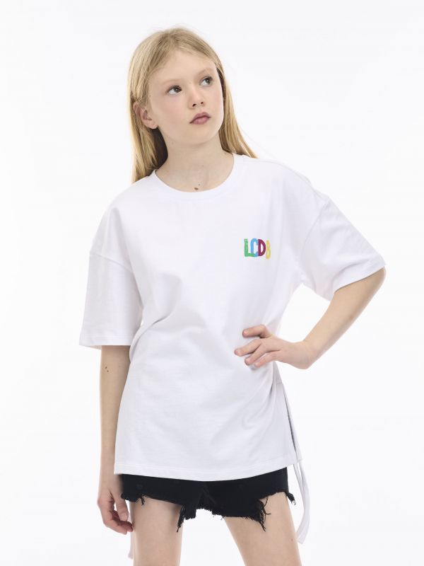 טוניקה אוברזייז עם קשירות בצד