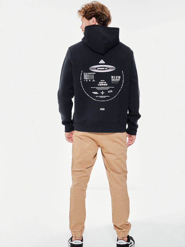 קפוצ’ון עם הדפס קדמי עגול