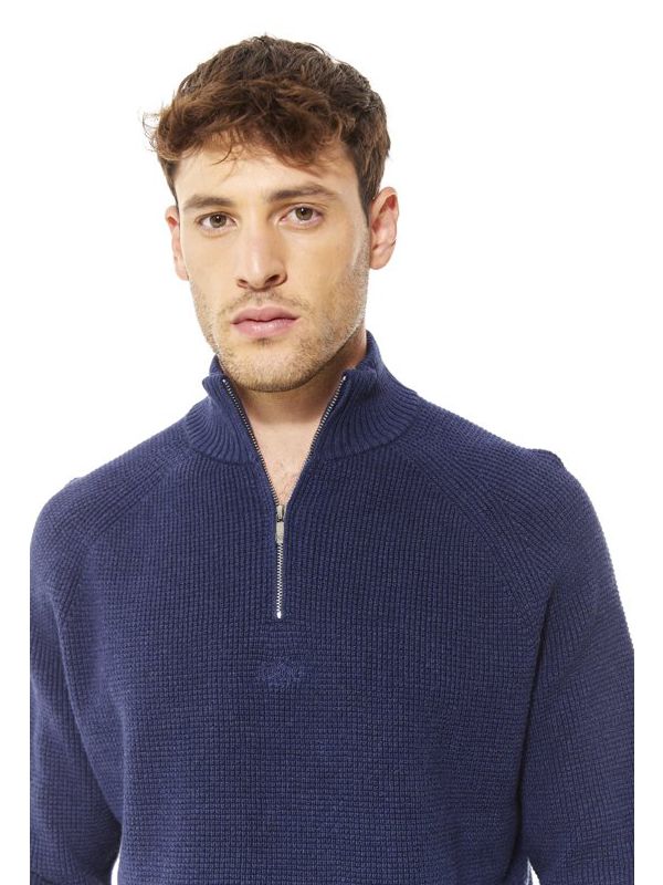 סריג לגברים עם חצי רוכסן