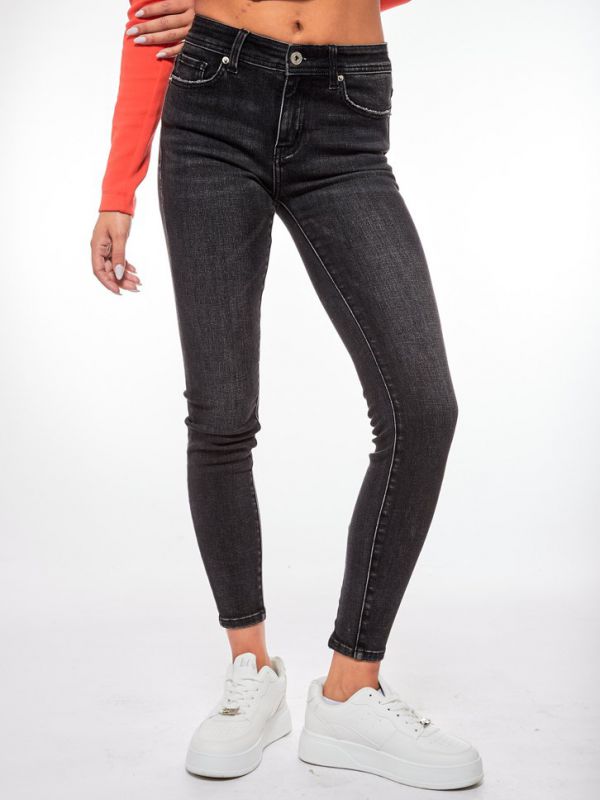 ג’ינס WASHED LOLA שחור