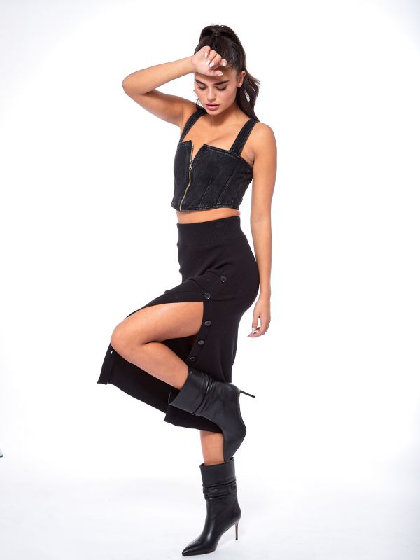 חצאית סרוגה קלאסית