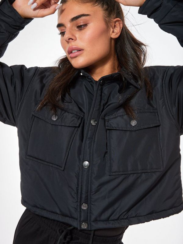 ג’קט ניילון קרופ לנשים