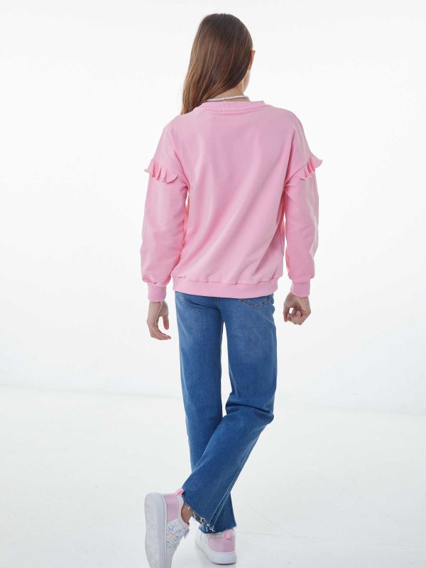 טי שירט ארוכה עם הדפס