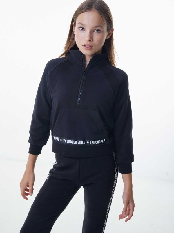 סווטשירט מעוצב עם רוכסן