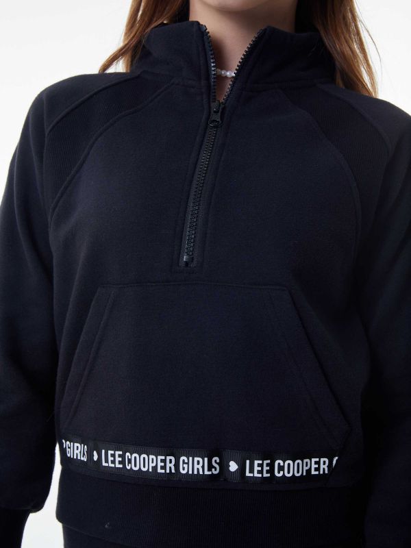 סווטשירט מעוצב עם רוכסן