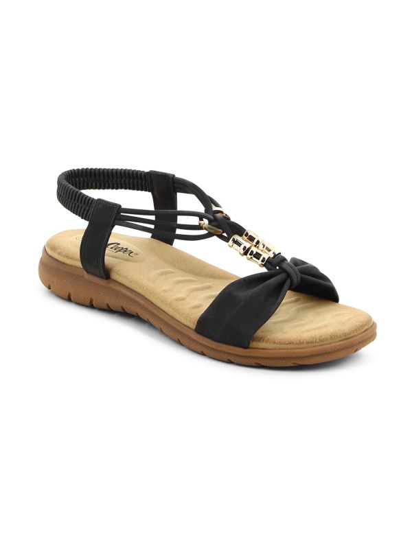 סנדלים שטוחים מעוצבים לנשים