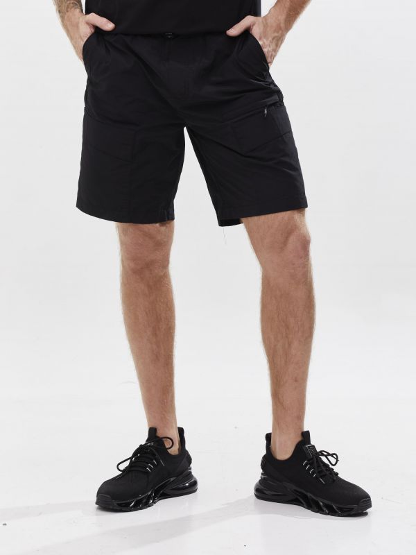 מכנסי ברמודה קארגו לגבר בסגנון ספורט אלגנט
