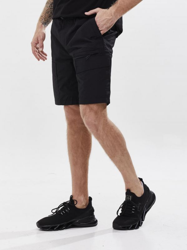 מכנסי ברמודה קארגו לגבר בסגנון ספורט אלגנט