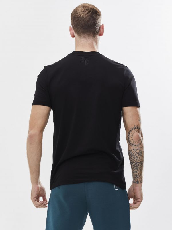 טי שירט עם הדפס ועיטור דו צדדי לגבר