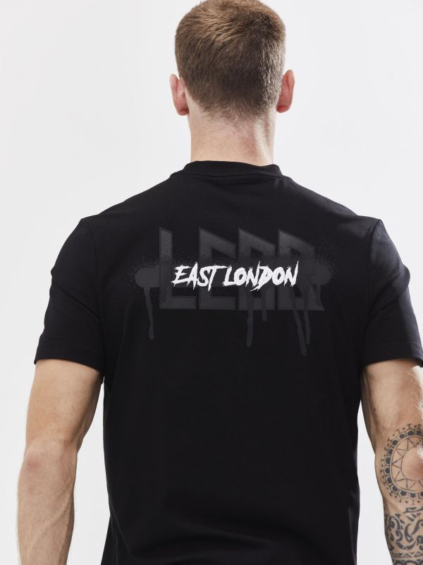 טי שירט עם הדפס ועיטור דו צדדי לגבר