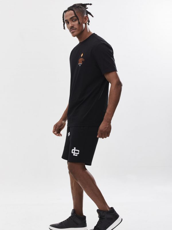 טי שירט עם הדפס דו צדדי לגבר