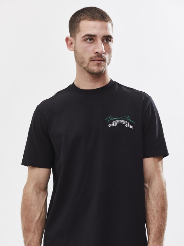 טי שירט עם הדפס דו צדדי לגבר