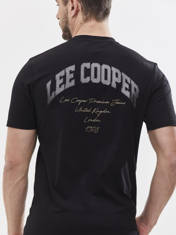 טי שירט עם הדפס דו צדדי לגבר