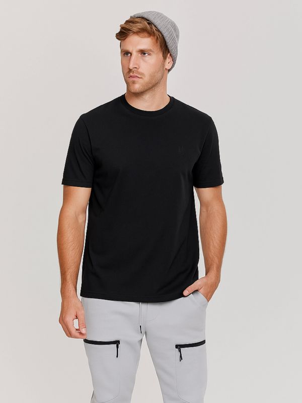 טי שירט קצרה חלקה לגברים