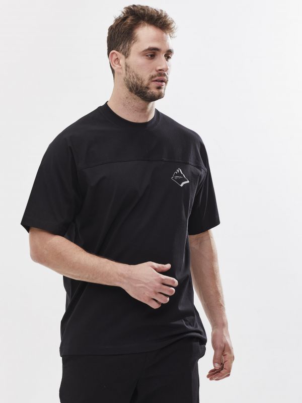 טישירט קצרה עם הדפס לגברים