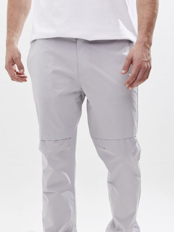 מכנסיים ארוכים בסגנון ספורט אלגנטי עם פתחים בברכיים לגברים