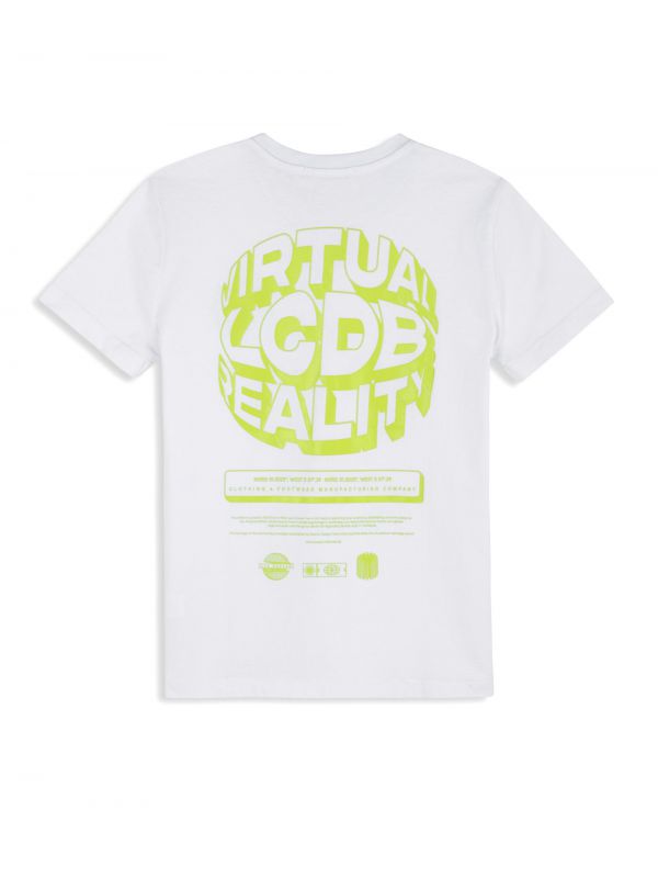 טי שירט עם שרוולים קצרים והדפס דו צדדי לילדים