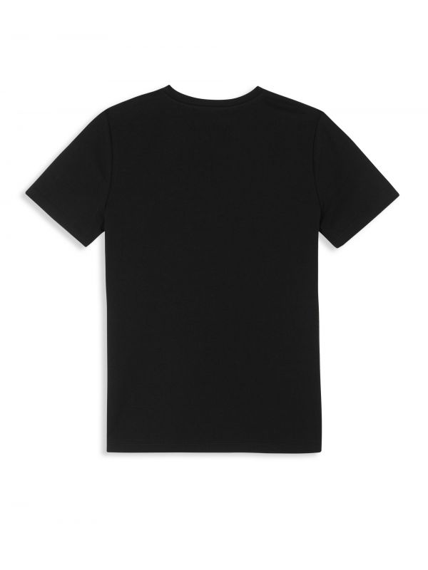 טי שירט עם תווית לוגו קטנה לילדים