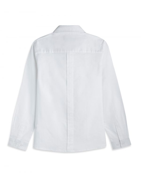 חולצה מכופתרת עם צווארון ושרוולים ארוכים לילדים