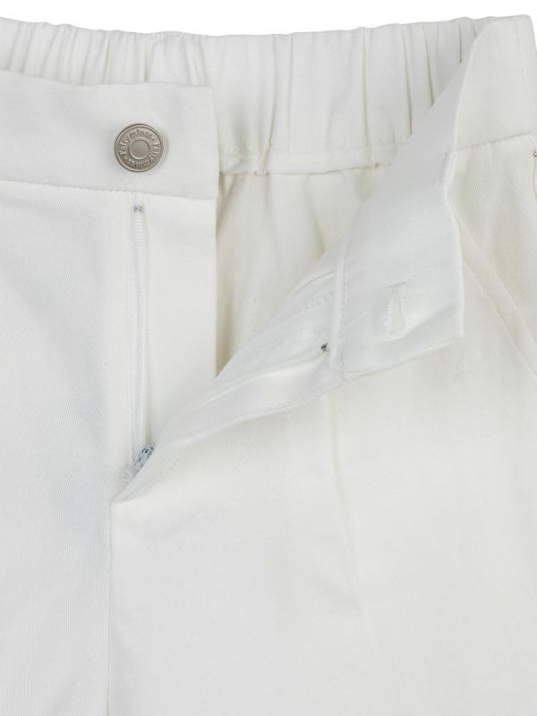 מכנסיים קצרים עם קפל במכפלת לילדות